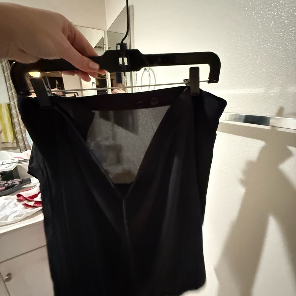 BCBG Chic Black Asymmetrical Skirt